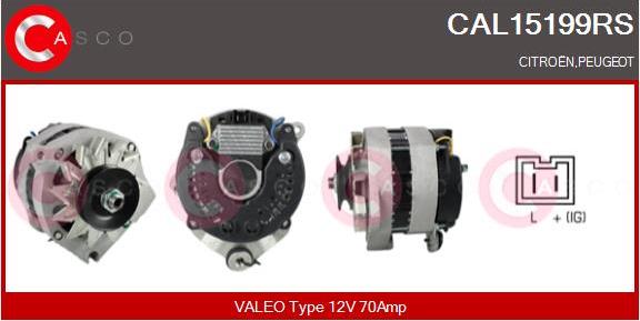 Casco CAL15199RS - Alternatore www.autoricambi360.it