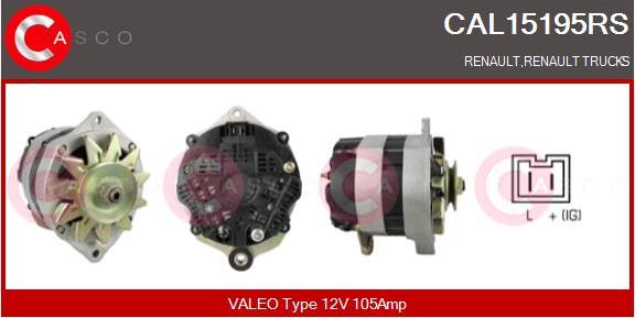 Casco CAL15195RS - Alternatore www.autoricambi360.it