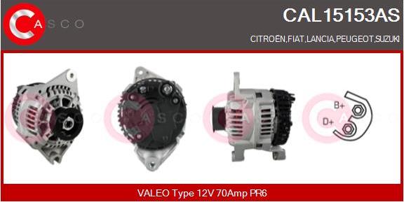 Casco CAL15153AS - Alternatore www.autoricambi360.it