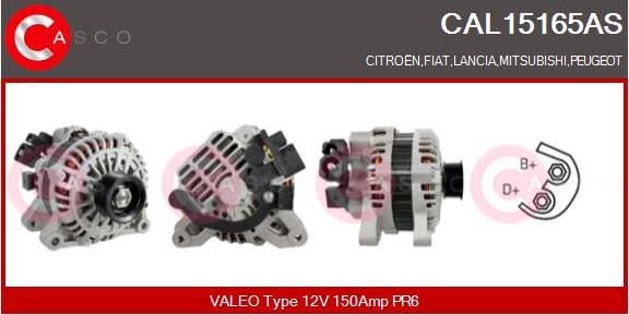 Casco CAL15165AS - Alternatore www.autoricambi360.it