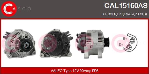 Casco CAL15160AS - Alternatore www.autoricambi360.it