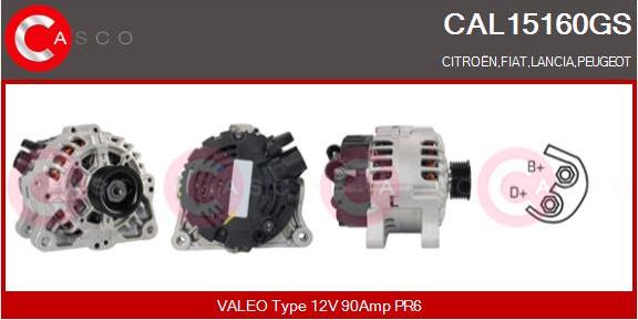 Casco CAL15160GS - Alternatore www.autoricambi360.it