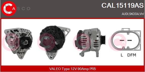 Casco CAL15119AS - Alternatore www.autoricambi360.it