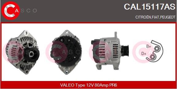 Casco CAL15117AS - Alternatore www.autoricambi360.it