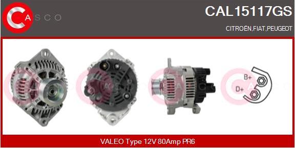 Casco CAL15117GS - Alternatore www.autoricambi360.it