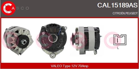 Casco CAL15189AS - Alternatore www.autoricambi360.it
