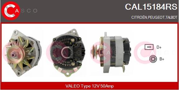 Casco CAL15184RS - Alternatore www.autoricambi360.it