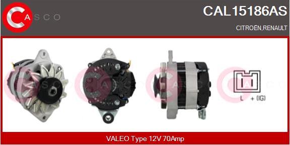 Casco CAL15186AS - Alternatore www.autoricambi360.it