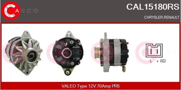 Casco CAL15180RS - Alternatore www.autoricambi360.it