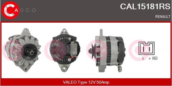 Casco CAL15181RS - Alternatore www.autoricambi360.it