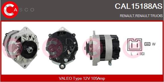 Casco CAL15188AS - Alternatore www.autoricambi360.it