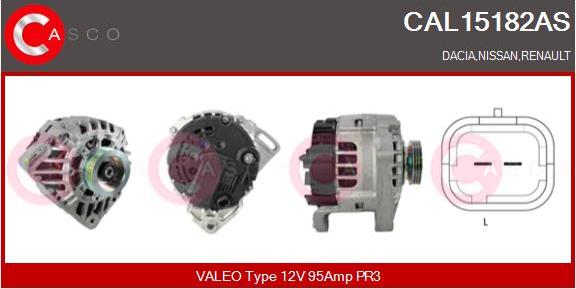 Casco CAL15182AS - Alternatore www.autoricambi360.it
