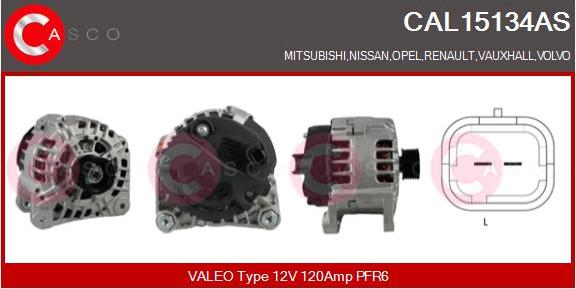 Casco CAL15134AS - Alternatore www.autoricambi360.it