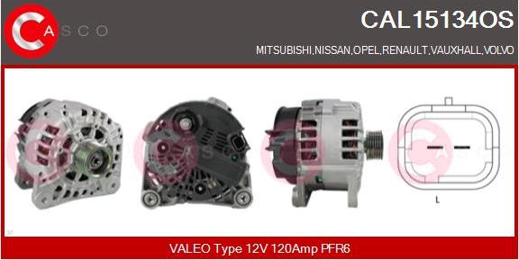 Casco CAL15134OS - Alternatore www.autoricambi360.it