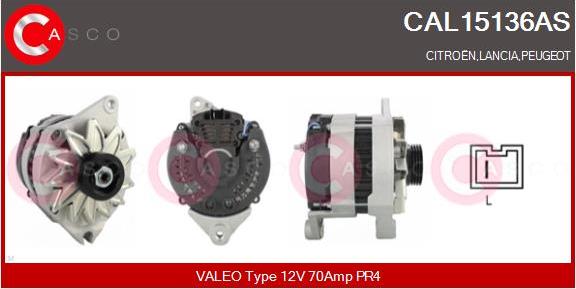 Casco CAL15136AS - Alternatore www.autoricambi360.it