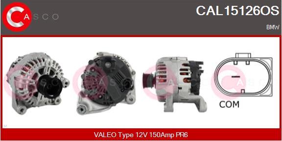Casco CAL15126OS - Alternatore www.autoricambi360.it