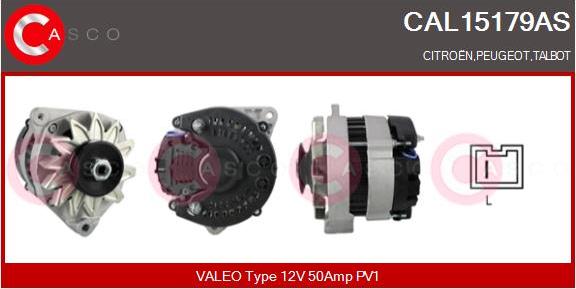 Casco CAL15179AS - Alternatore www.autoricambi360.it