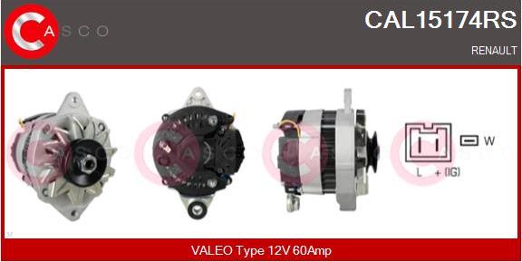 Casco CAL15174RS - Alternatore www.autoricambi360.it