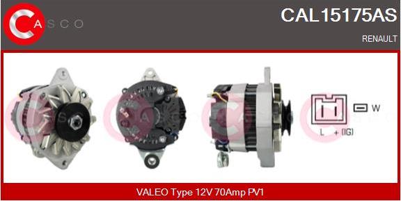 Casco CAL15175AS - Alternatore www.autoricambi360.it