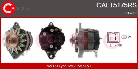 Casco CAL15175RS - Alternatore www.autoricambi360.it