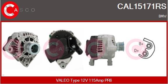 Casco CAL15171RS - Alternatore www.autoricambi360.it