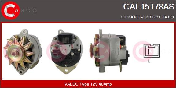 Casco CAL15178AS - Alternatore www.autoricambi360.it