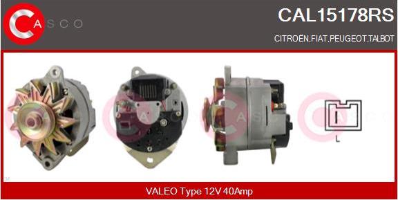 Casco CAL15178RS - Alternatore www.autoricambi360.it