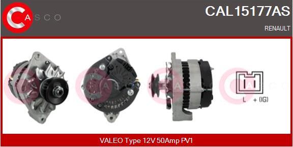 Casco CAL15177AS - Alternatore www.autoricambi360.it