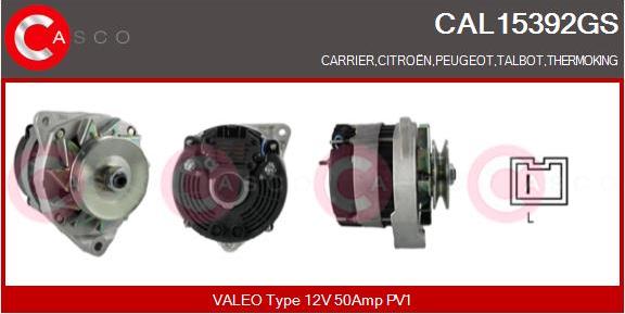 Casco CAL15392GS - Alternatore www.autoricambi360.it