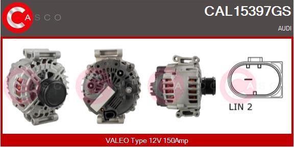 Casco CAL15397GS - Alternatore www.autoricambi360.it