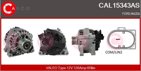 Casco CAL15343AS - Alternatore www.autoricambi360.it