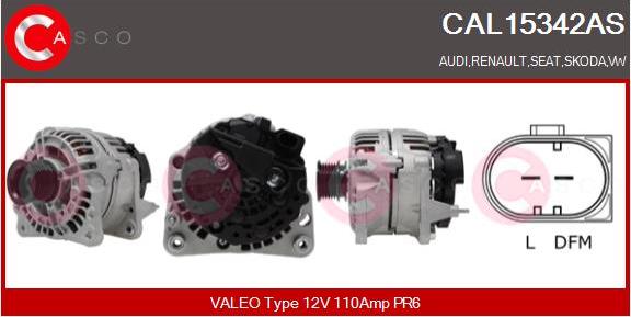 Casco CAL15342AS - Alternatore www.autoricambi360.it