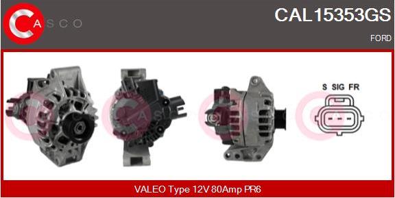 Casco CAL15353GS - Alternatore www.autoricambi360.it