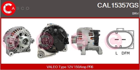 Casco CAL15357GS - Alternatore www.autoricambi360.it