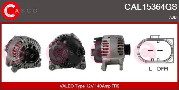 Casco CAL15364GS - Alternatore www.autoricambi360.it
