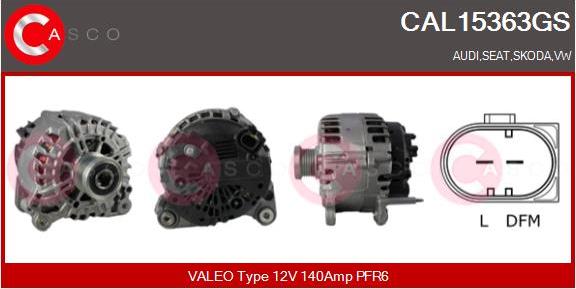Casco CAL15363GS - Alternatore www.autoricambi360.it