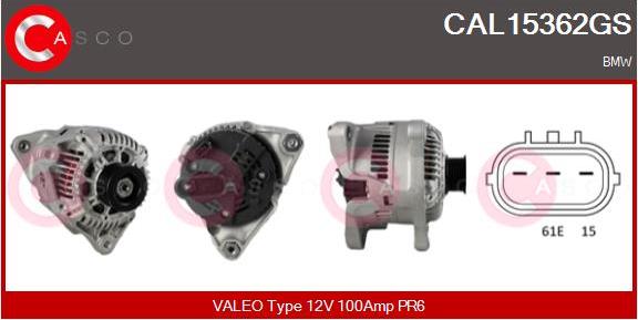 Casco CAL15362GS - Alternatore www.autoricambi360.it