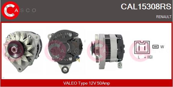 Casco CAL15308RS - Alternatore www.autoricambi360.it