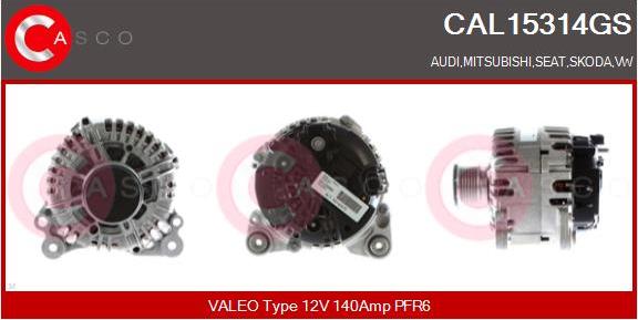 Casco CAL15314GS - Alternatore www.autoricambi360.it