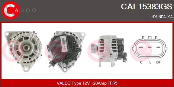 Casco CAL15383GS - Alternatore www.autoricambi360.it