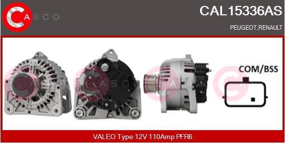 Casco CAL15336AS - Alternatore www.autoricambi360.it