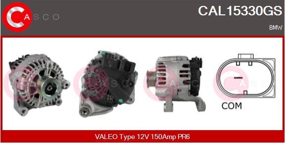 Casco CAL15330GS - Alternatore www.autoricambi360.it