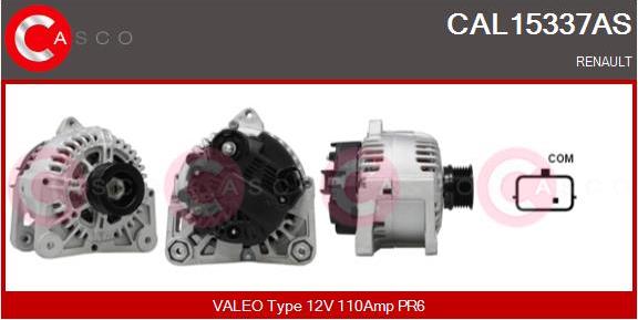 Casco CAL15337AS - Alternatore www.autoricambi360.it