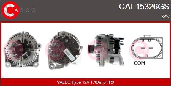Casco CAL15326GS - Alternatore www.autoricambi360.it