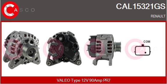 Casco CAL15321GS - Alternatore www.autoricambi360.it