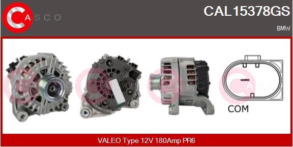 Casco CAL15378GS - Alternatore www.autoricambi360.it