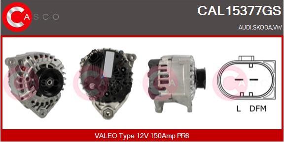 Casco CAL15377GS - Alternatore www.autoricambi360.it