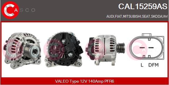 Casco CAL15259AS - Alternatore www.autoricambi360.it