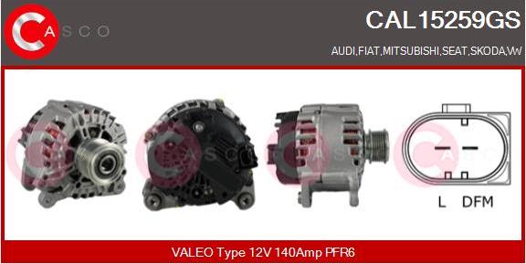 Casco CAL15259GS - Alternatore www.autoricambi360.it