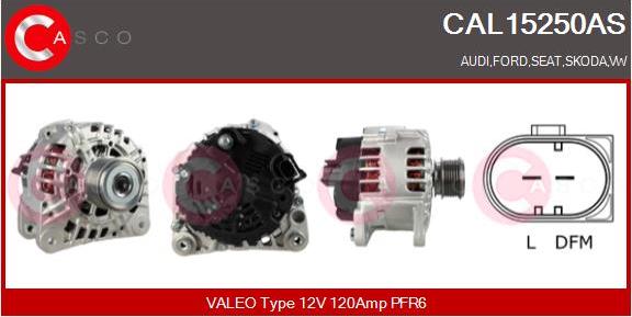 Casco CAL15250AS - Alternatore www.autoricambi360.it
